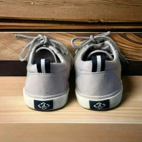 Sperry Women Pier Wave Purple Lilac Canvas Lace Up Sneaker STS87255 Sz 7.5 Wide. - Picture 3 of 5